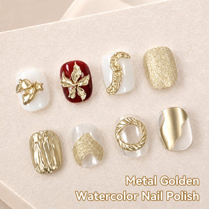 Metal Gold Watercolor Nail Polish 15ml
