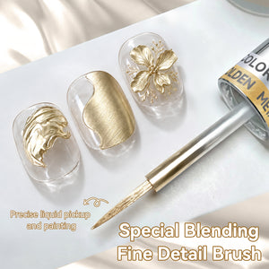 Metal Gold Watercolor Nail Polish 15ml
