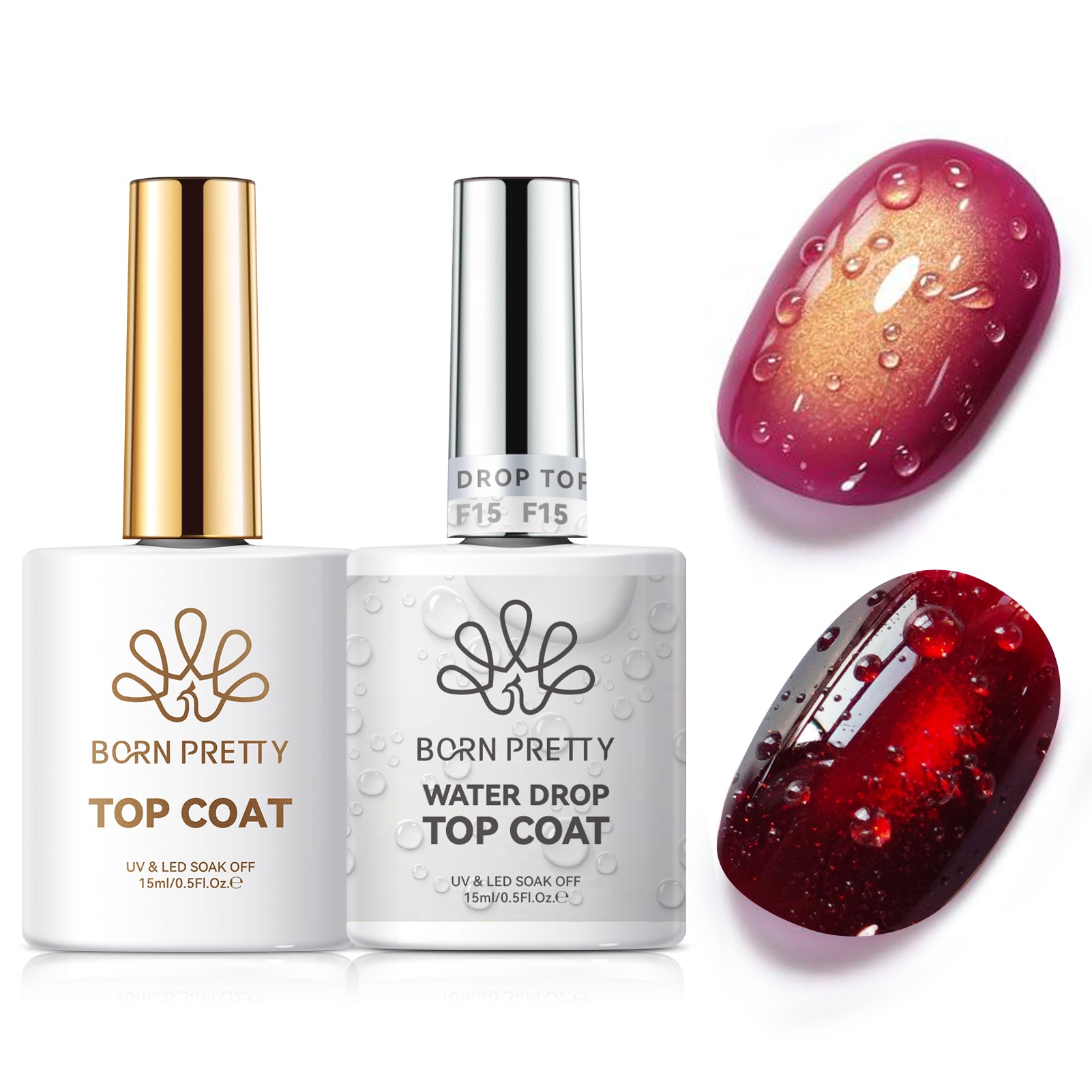 Water Drop & Super Top Coat Set 15ml