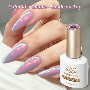 Auroras Cat Magnetic Gel MY708 Taro Ice 10ml Gel Nail Polish BORN PRETTY