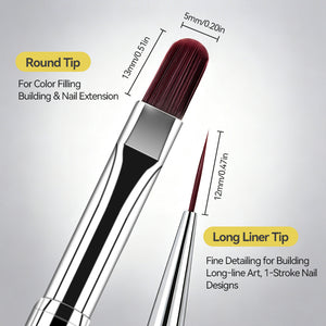 2-in-1 Oval & Liner Builder Pen