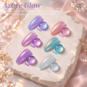 6 Colors Nail Polish Set Azure Glow 7ml