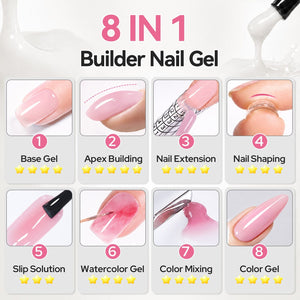8 IN 1 Builder Gel B12 15ml Gel Nail Polish BORN PRETTY
