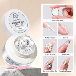 Non‑Stick Hand Builder Gel Clear #01 30g