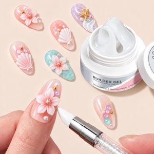 Non‑Stick Hand Builder Gel Milky White #02 30g