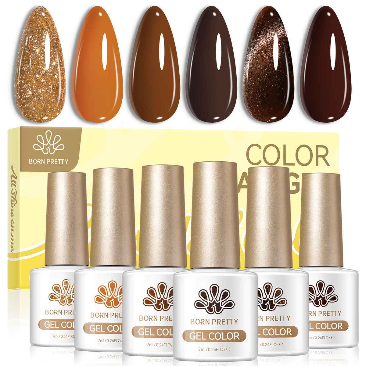 6 Colors Gel Set S76 Palm Sunset 7ml