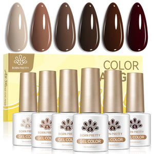 6 Colors Gel Set S77 Whiskey Night 7ml