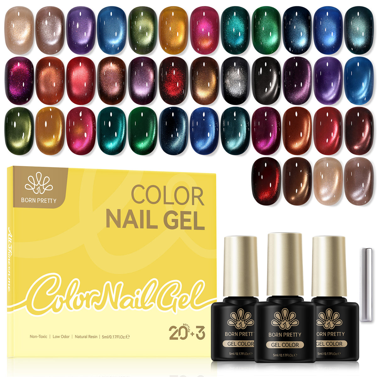 20 Colors Gel & 3pcs Base Top Coat Set M95 Dream Voyage 5ml