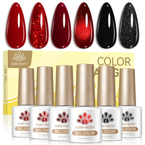 6 Colors Gel Set S78 Witching Hour 7ml Gel Nail Polish BORN PRETTY