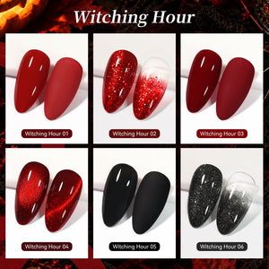 6 Colors Gel Set S78 Witching Hour 7ml Gel Nail Polish BORN PRETTY