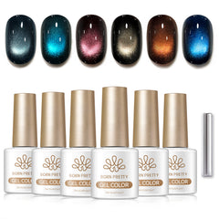 6 Colors Colored Cat Magnetic Gel M96 Dynamic Island 7ml