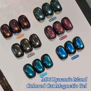 6 Colors Colored Cat Magnetic Gel M96 Dynamic Island 7ml