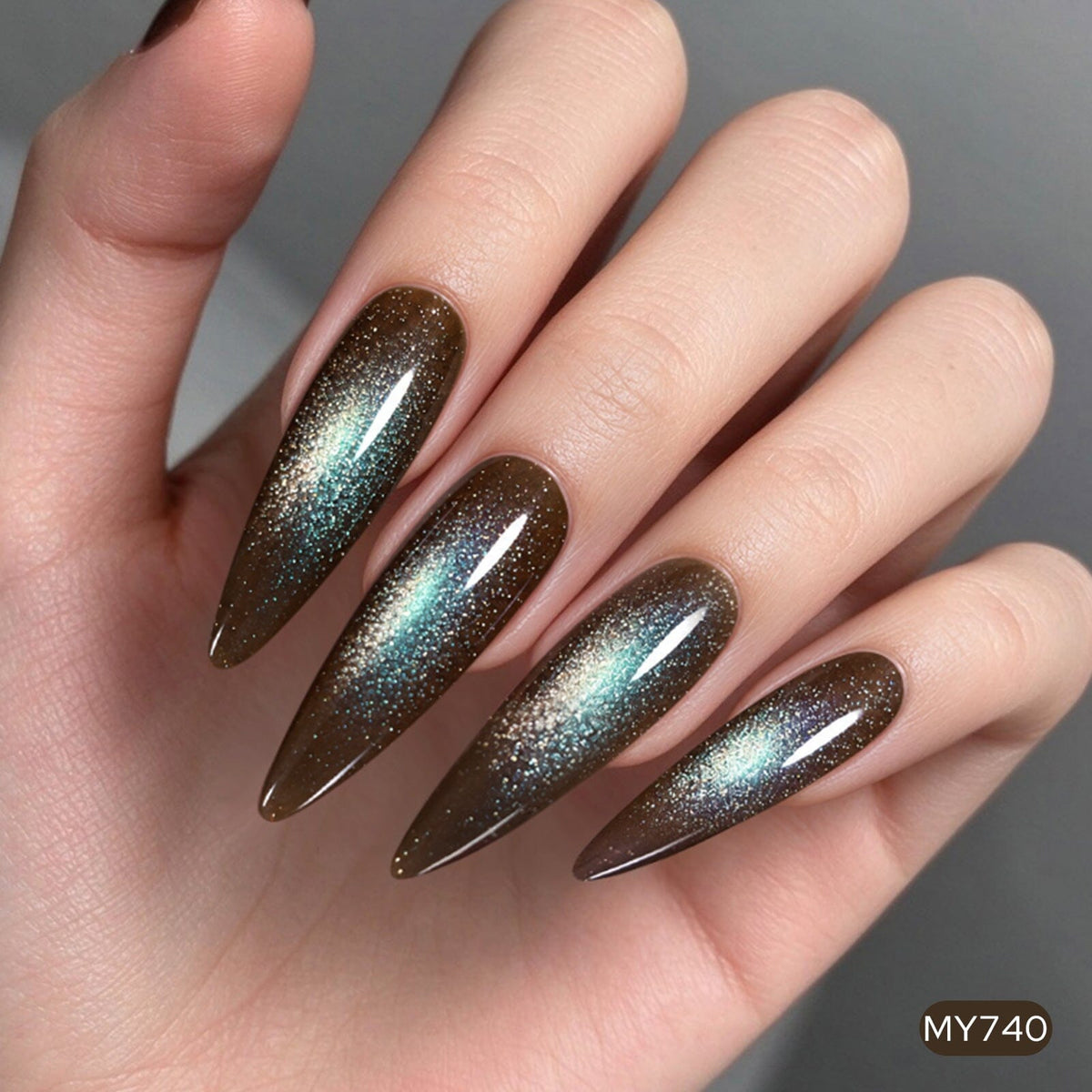 6 Colors Glass Cat Magnetic Gel M98 Desert Dusk 7ml Gel Nail Polish BORN PRETTY