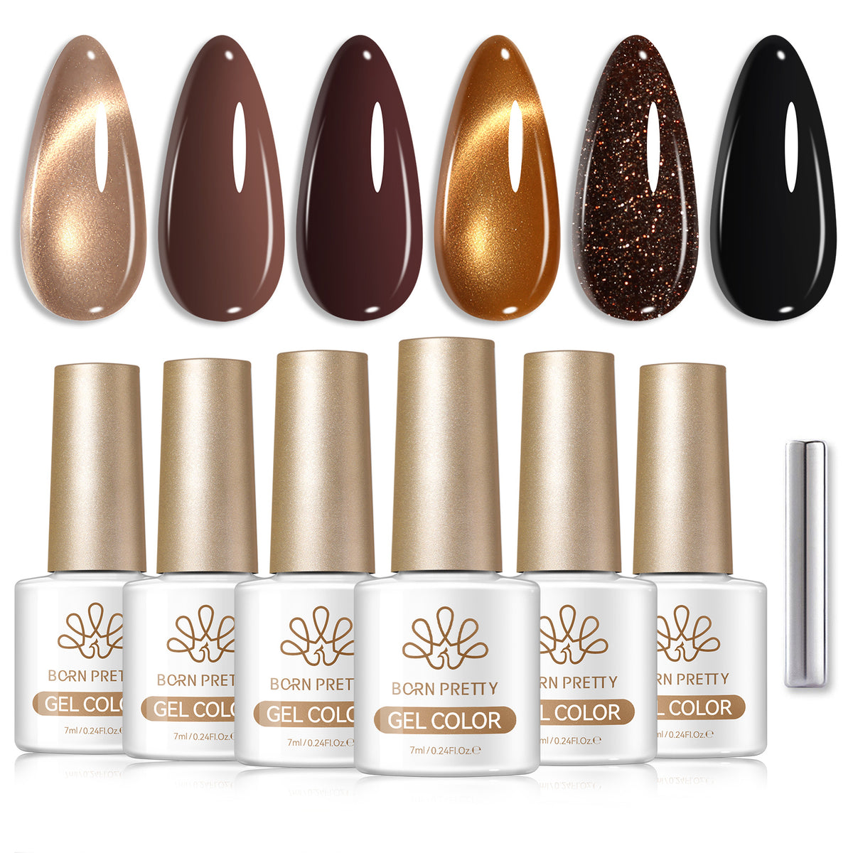 6 Colors Gel Set S79 Cocoa Crushed 7ml