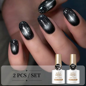 2pcs Set Cat Magnetic Gel & Jelly Gel 10ml Gel Nail Polish BORN PRETTY Set 05