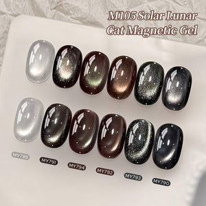 6 Colors Cat Magnetic Gel M105 Solar Lunar 7ml