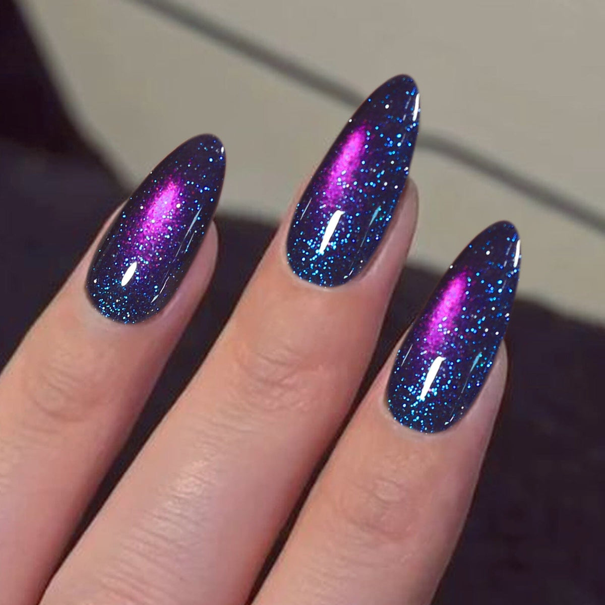 Reflective Cat Magnetic Gel MY764 Black Plum 15ml Gel Nail Polish BORN PRETTY