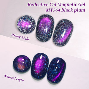 Reflective Cat Magnetic Gel MY764 Black Plum 15ml