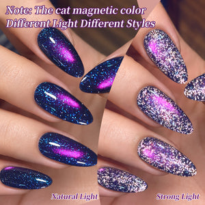 Reflective Cat Magnetic Gel MY764 Black Plum 15ml