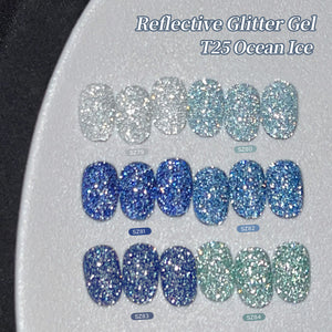 6 Colors Reflective Gel T25 Ocean Ice 7ml