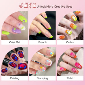 9 Colors Pat Painting Gel Prism Page Gel Nail Polish BORN PRETTY