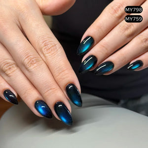 6 Colors Colored Cat Magnetic Gel M106 Sparkling Night 7ml