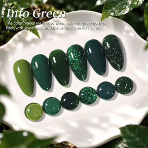 6 Colors Gel Set S86 Into Green 7ml Gel Nail Polish BORN PRETTY