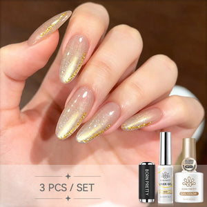 3pcs Gold Liner Gel Set #02 Gel Nail Polish BORN PRETTY