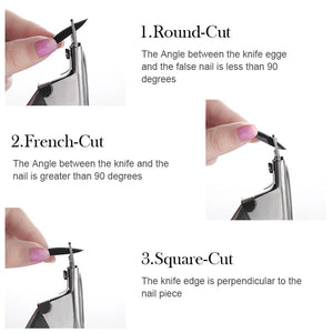 Silver Nail Tips Edge Cutter Clipper Tools & Accessories No Brand