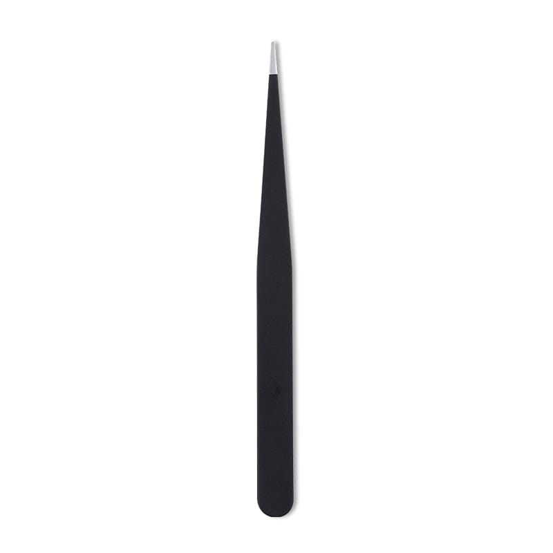 Black Straight Nail Tweezers Tools & Accessories No Brand