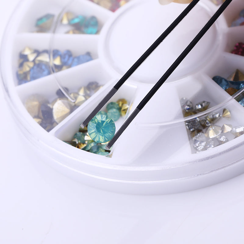 Black Straight Nail Tweezers