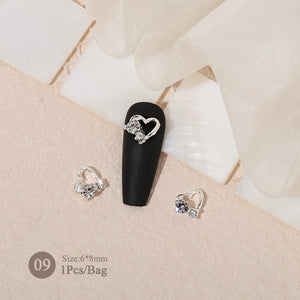 Bowknot Heart Alloy Nail Decoration Nail Decoration BORN PRETTY
