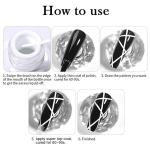 Champagne Gold Liner Paint Gel 10ml LP06 Gel Nail Polish BORN PRETTY