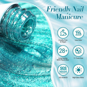 Blue Cat Magnetic Gel Polish MY36 Melbourne 10ml Gel Nail Polish BORN PRETTY