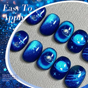 Blue Cat Magnetic Gel Polish MY47 Blue Ore 10ml Gel Nail Polish BORN PRETTY