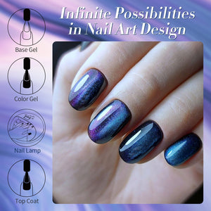 Blue Purple Chameleon Gel Polish BS01 Mirage 15ml Gel Nail Polish BORN PRETTY