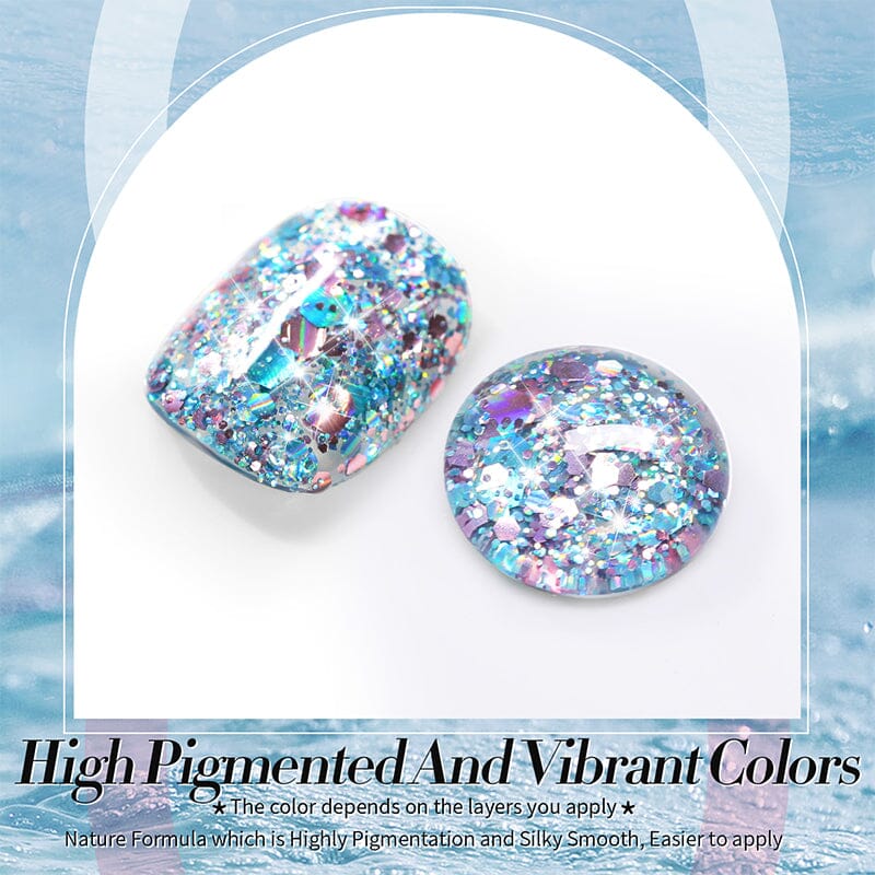 Multicolor Sequins Glitter Gel Polish SG03 Stained Glass 10ml Gel Nail Polish BORN PRETTY