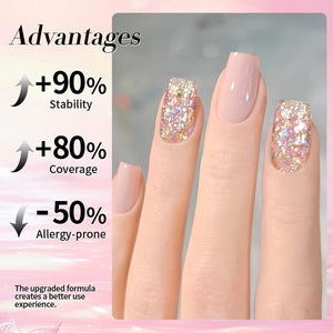 Multicolor Sequins Glitter Gel Polish SG04 Rainbow Island 10ml Gel Nail Polish BORN PRETTY