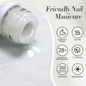 White Cat Magnetic Gel Polish MY42 Milky Cat 10ml Gel Nail Polish BORN PRETTY