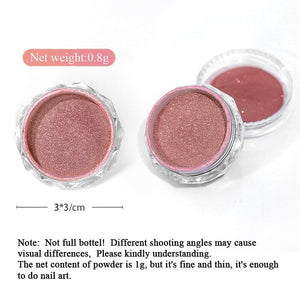Rosegold Gradient Auroras Pearl Nail Powder #02 Nail Powder No Brand
