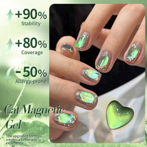 Cat Magnetic Gel Polish - Green 10ml Gel Nail Polish BORN PRETTY
