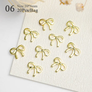 20pcs Metal Bowknot 3D Nail Decoration Nail Decoration BORN PRETTY 06