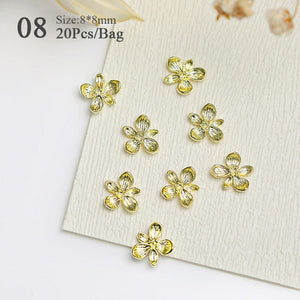 20pcs Metal Bowknot 3D Nail Decoration Nail Decoration BORN PRETTY 08