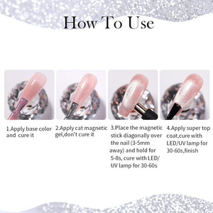 Super Shine Cat Magnetic Gel 10ml Gel Nail Polish BORN PRETTY