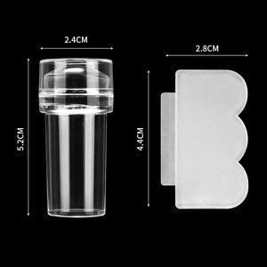 Transparent Nail Stamper with Scraper nail stamping BORN PRETTY