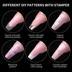 Laser Nail Stamper Scraper Kit nail stamping BORN PRETTY