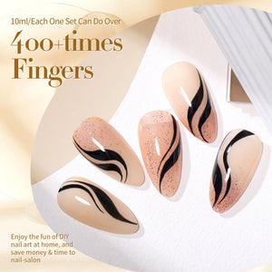 6 Colors Jelly Gel Set Secret Garden 7ml Gel Nail Polish BORN PRETTY