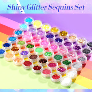 48 Colors Nail Glitter Sequins Set Kits & Bundles BORN PRETTY