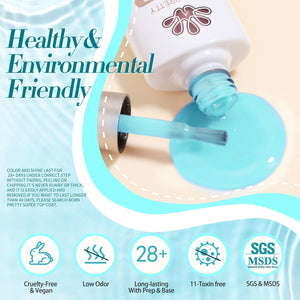 6 Colors Jelly Gel Set Sea Glass 7ml Gel Nail Polish BORN PRETTY