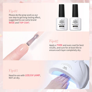 X-Jelly Gel HEMA FREE Semi Jelly Gel Nude #02 15ml Gel Nail Polish BORN PRETTY